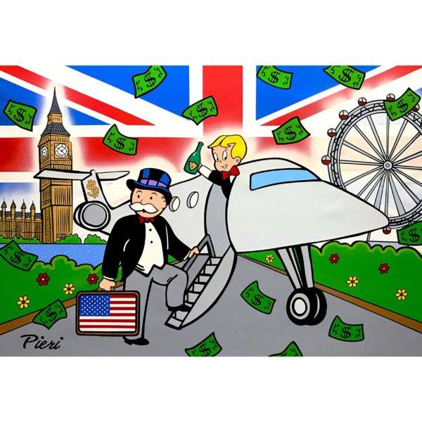 Monopoly and Richie Landing in London