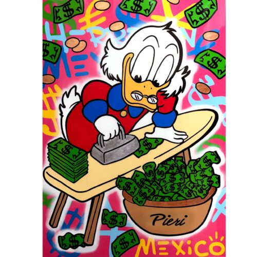 Scroogue Duck Ironing Money