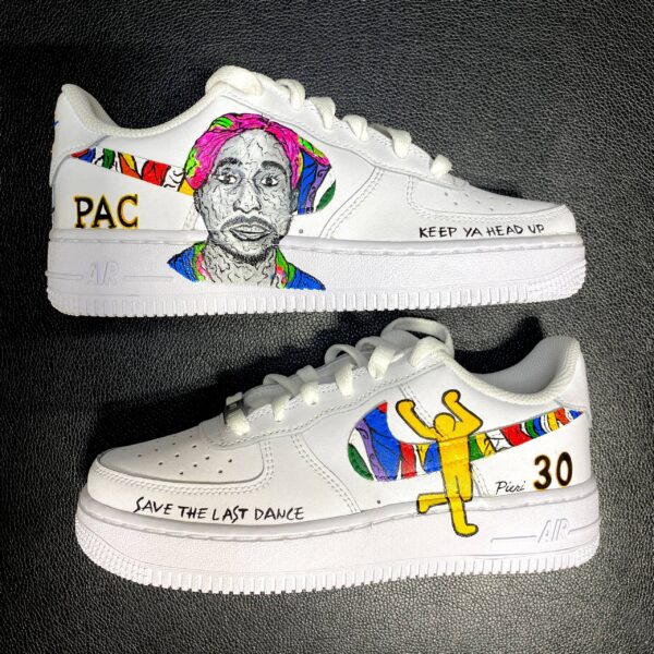 Keith Haring and 2Pac AF1